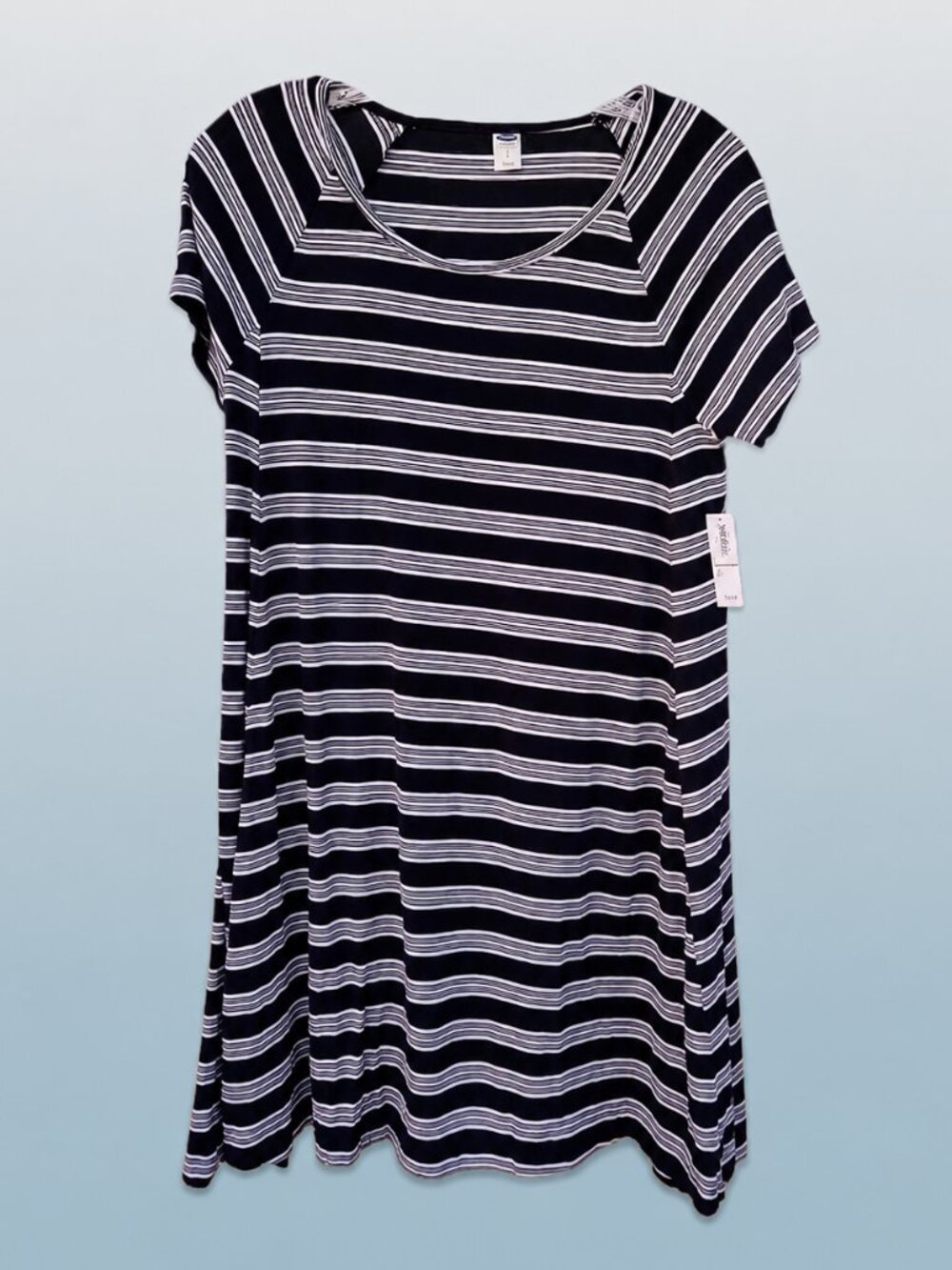 NWT Old Navy Blue/White Striped A-Line Dress